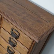 Antique French oak filing / apothecary cabinet by Chouanard, ca 1910