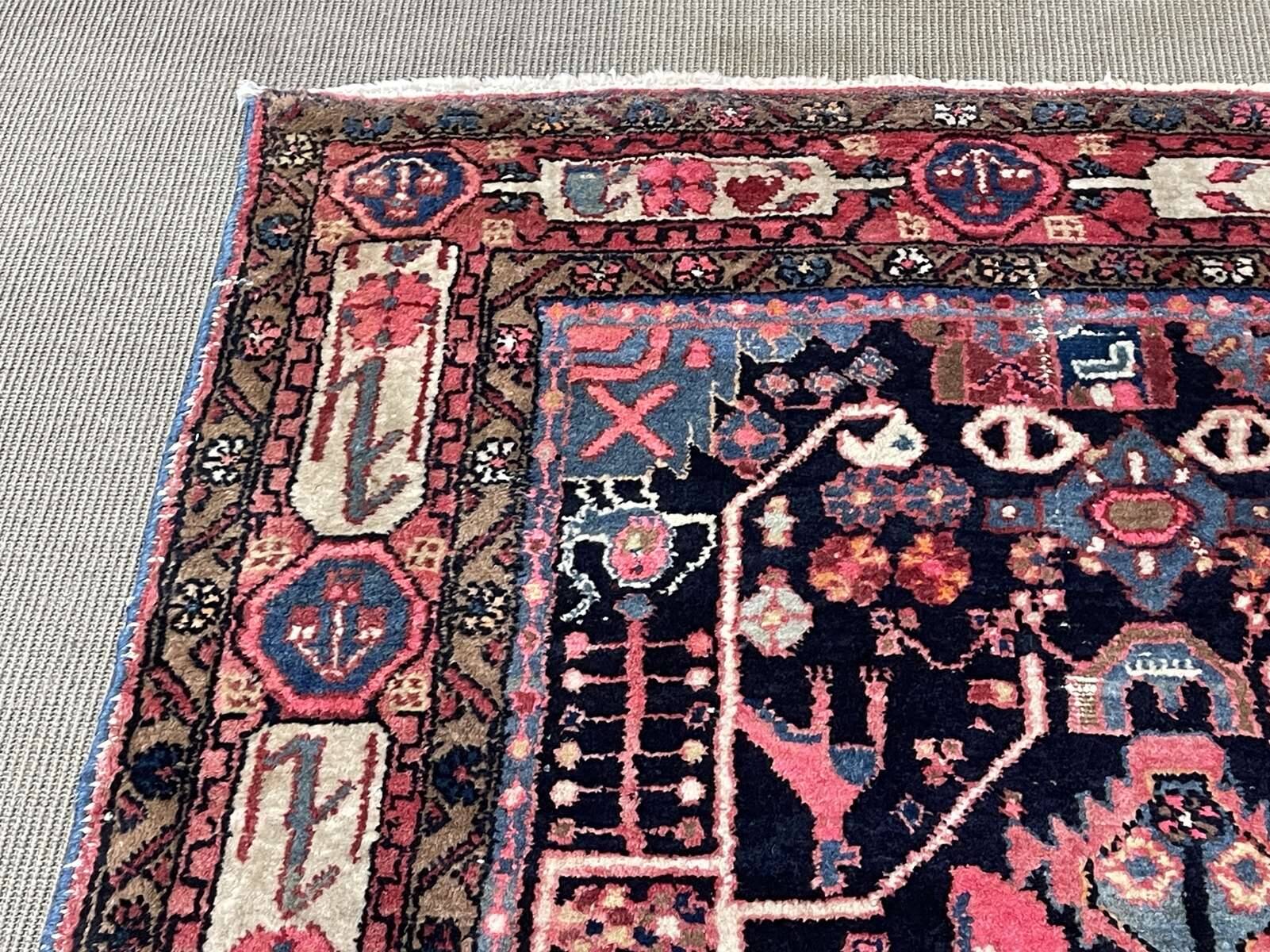 Handmade wool Iranian carpet - 2.27m x 1.37m