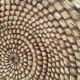 Woven straw basket