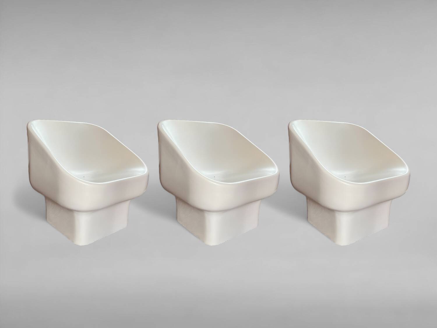 Chaises en fibre de verre du milieu du siècle par Douglas Deeds