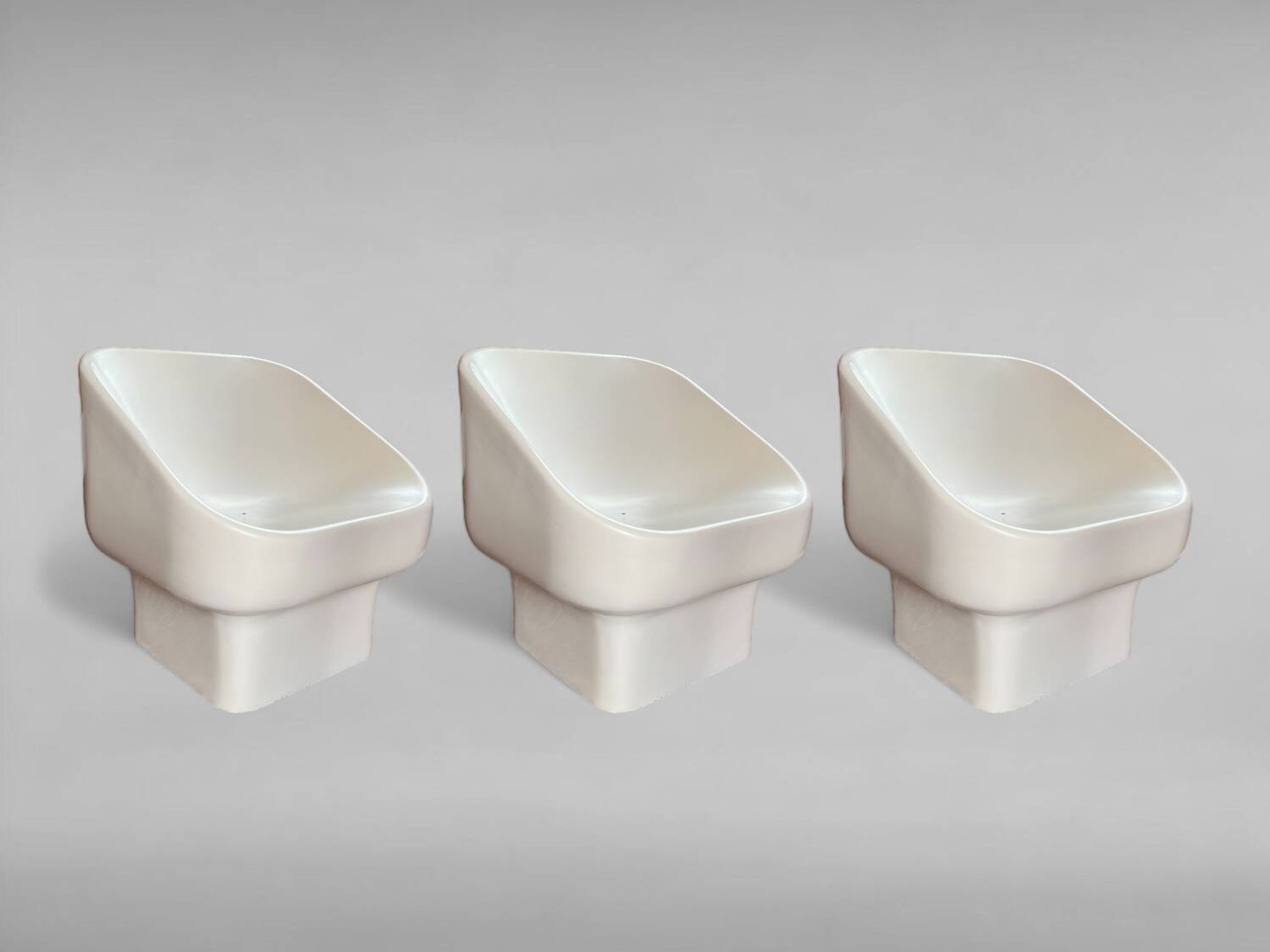 Mid-century fiberglass chairs by Douglas Deeds
