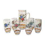 Vintage lemonade pitcher and set
