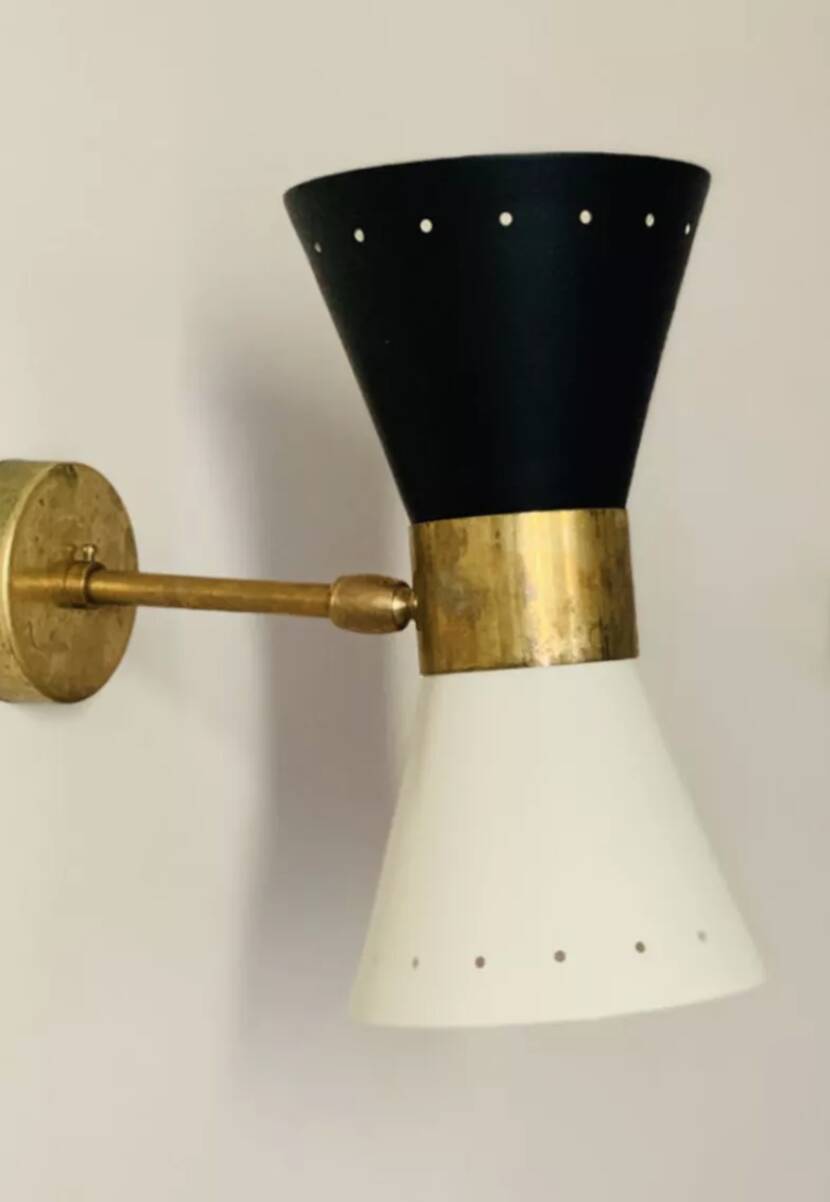 Diabolo wall light Black & White