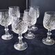 6 water glasses or large cut crystal wine glasses