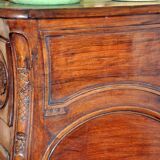 Provençal chest of drawers in solid walnut from Nîmes, Louis XV period