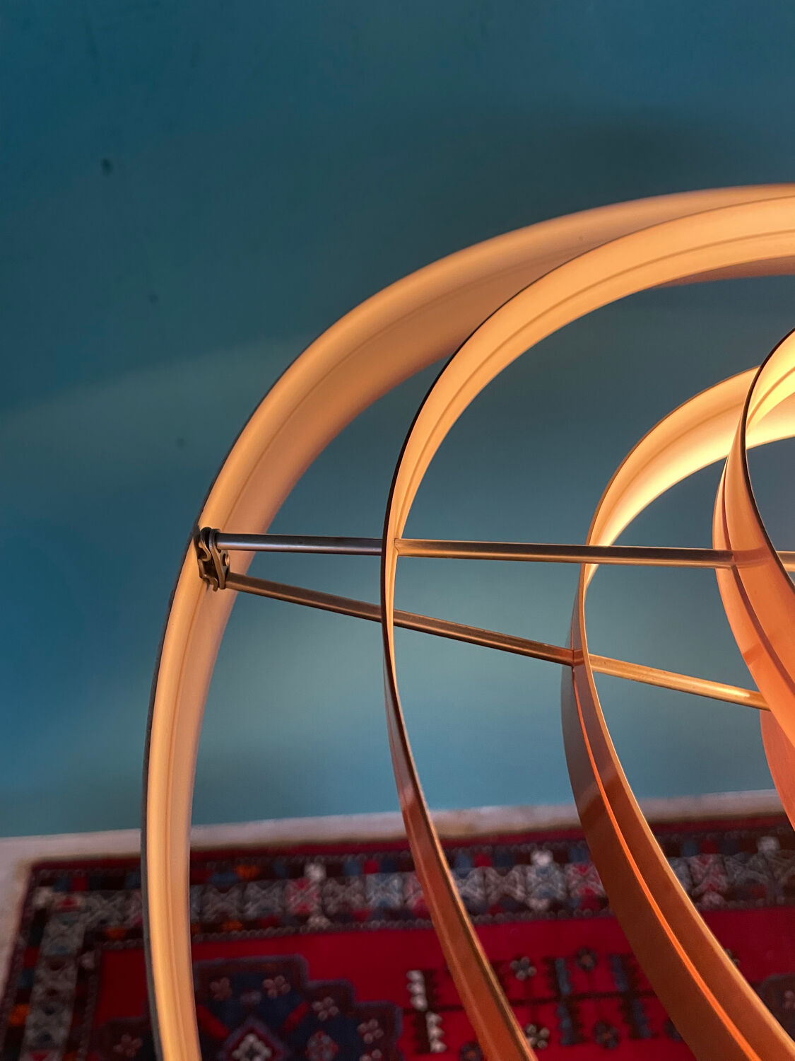 Vintage 1960s Fibonacci pendant in copper by Sofus Frandsen for Fog and Mørup