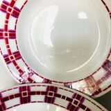 X7 assiettes creuses en faïence Stuart Moulin des loup- retro-cuisine- vintage