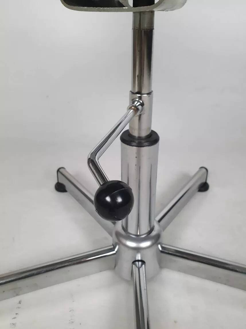 Vintage chrome swivel armchair