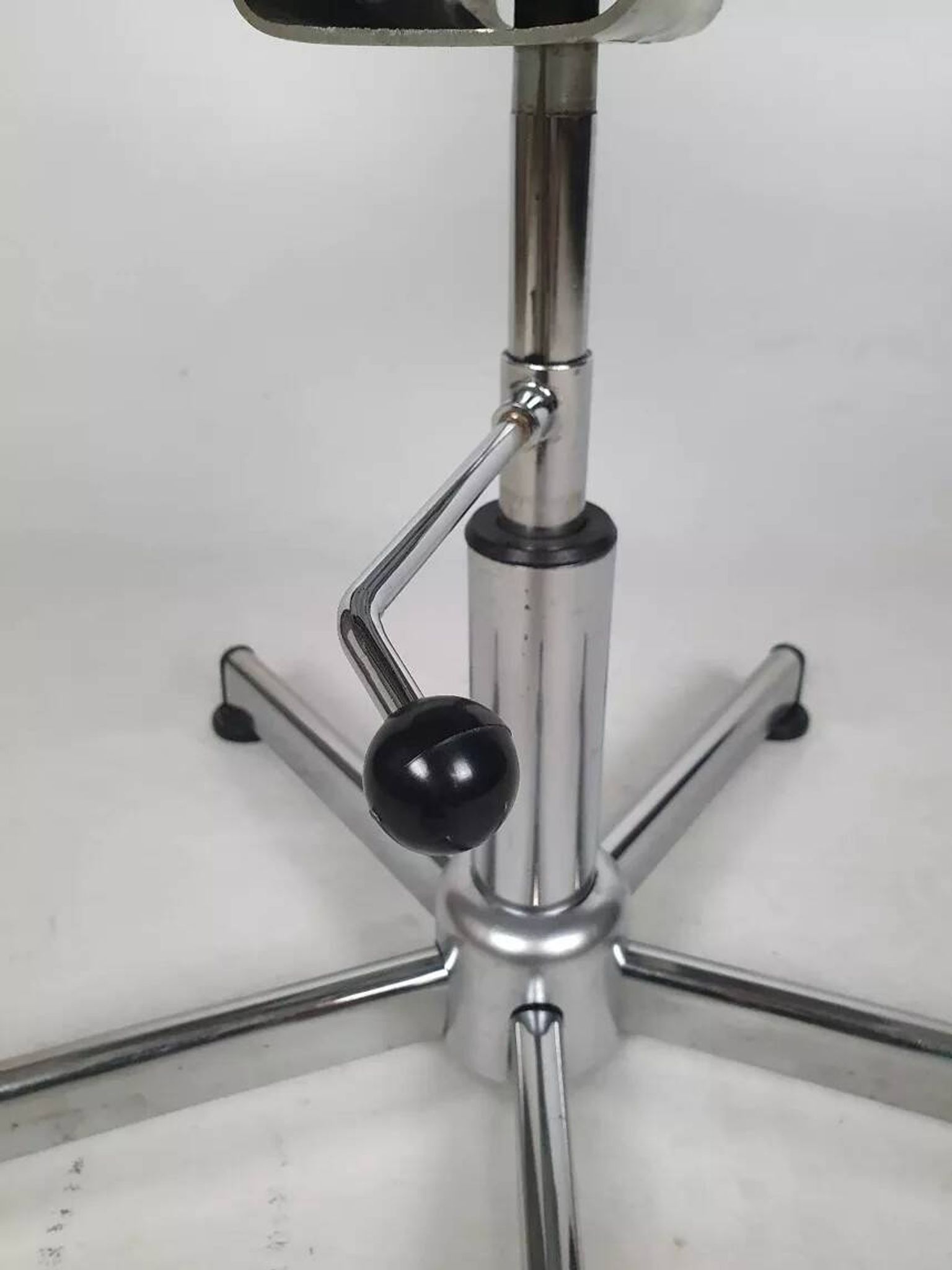 Vintage chrome swivel armchair
