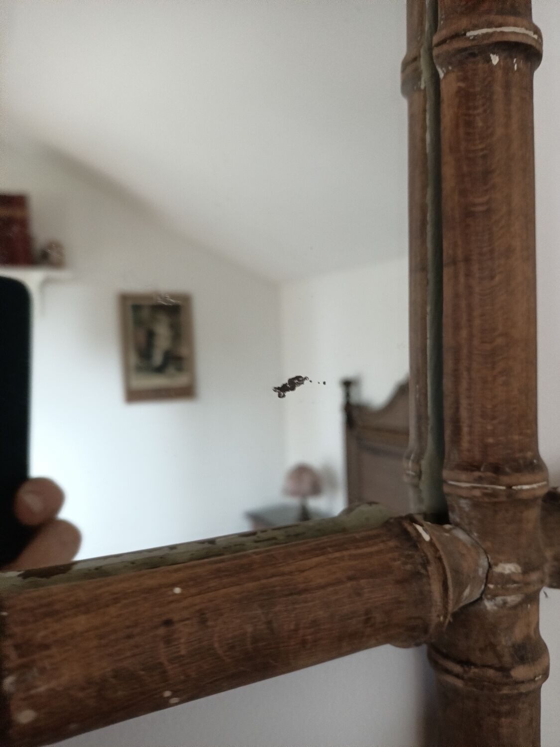 Miroir cadre bambou