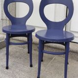 Series of 4 vintage Baumann chairs model Mouette