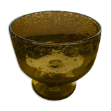 Bubble glass cup-verrerie Biot-70s
