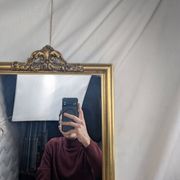 Golden Wall Mirror 57x33 Rococo Style, Louis XV in Wood and Stucco Vintage 50s