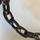 Brutalist beaten iron chain bougeoir 1970