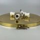 60s 70s Ceiling Light Lamp Plafoniere Flush Mount Ice Glass Hillebrand