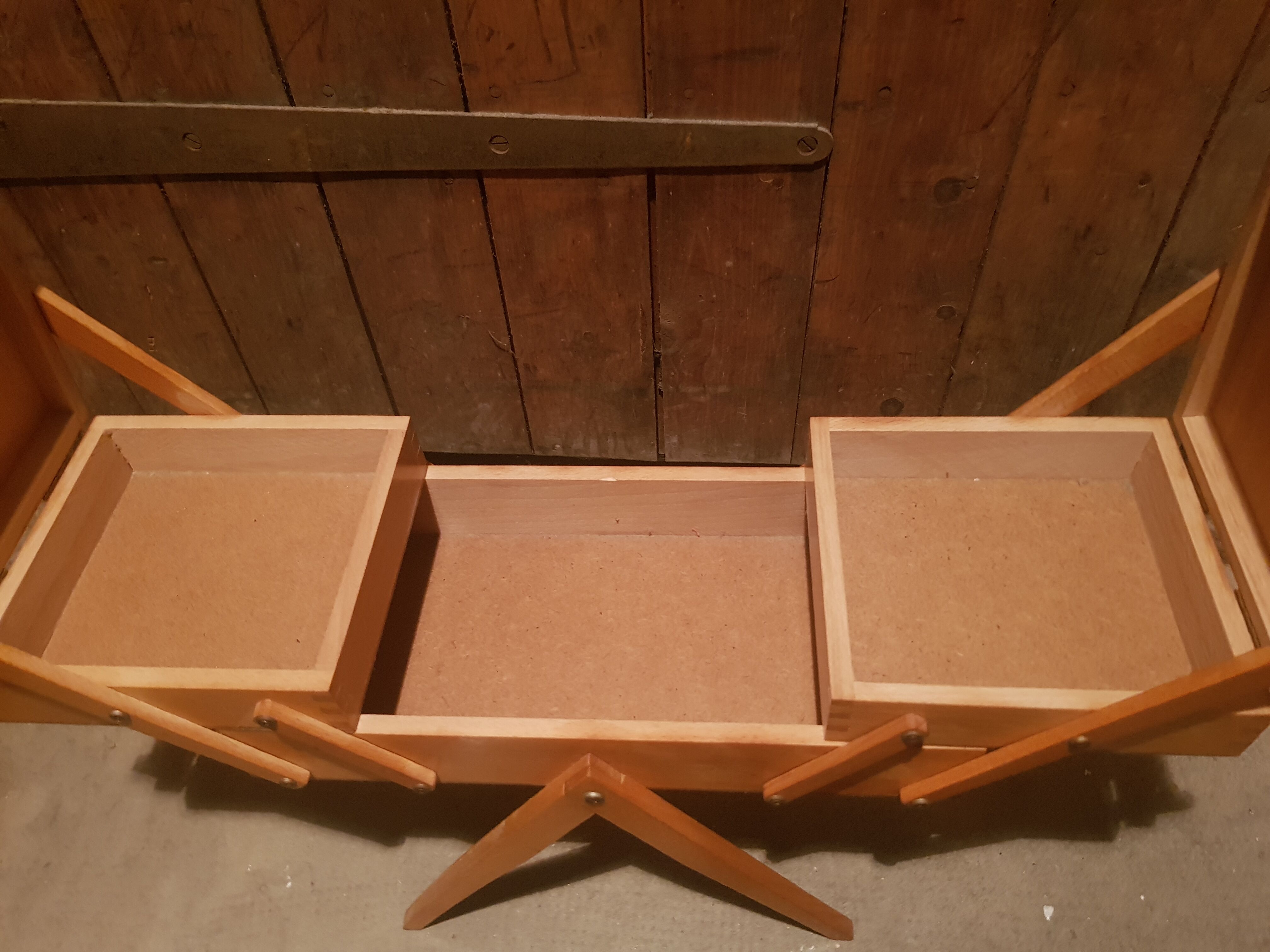 Vintage wooden seamstress