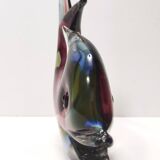 Sommerso Murano Glass Vase Ascribable to Poli for Seguso, Italy