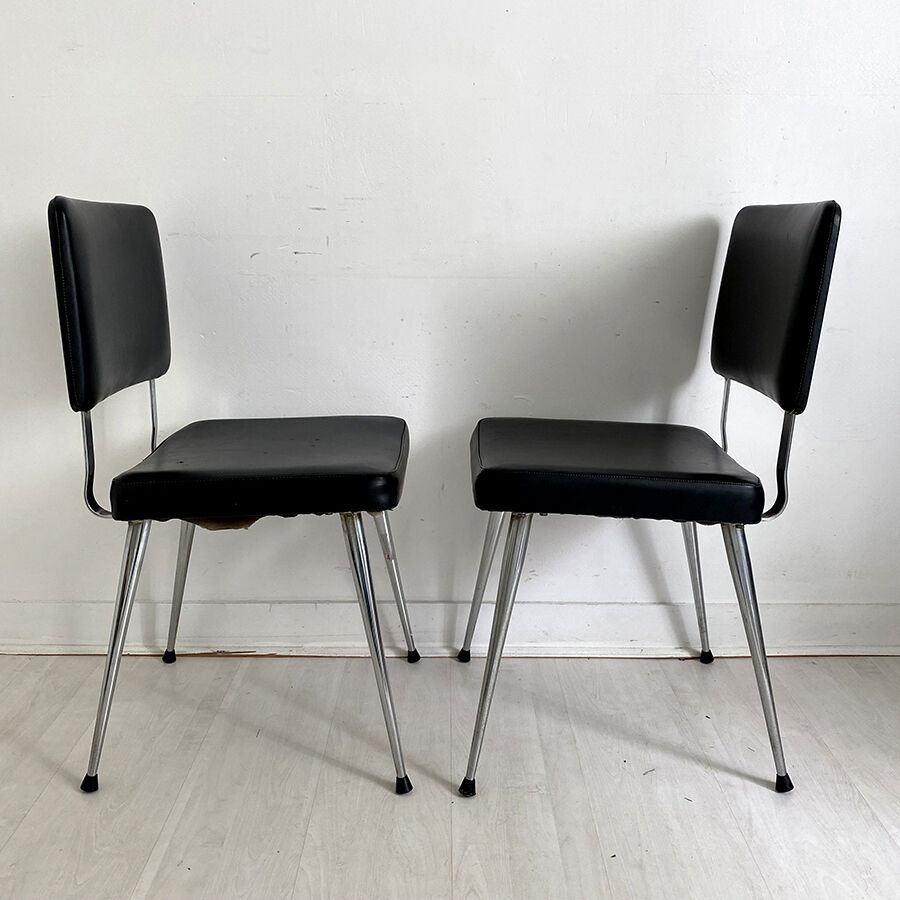 Pair of OEM Strafor vintage 70's office chair