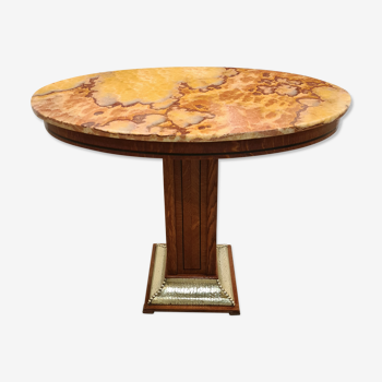 Table centrale art déco ovale De Coene