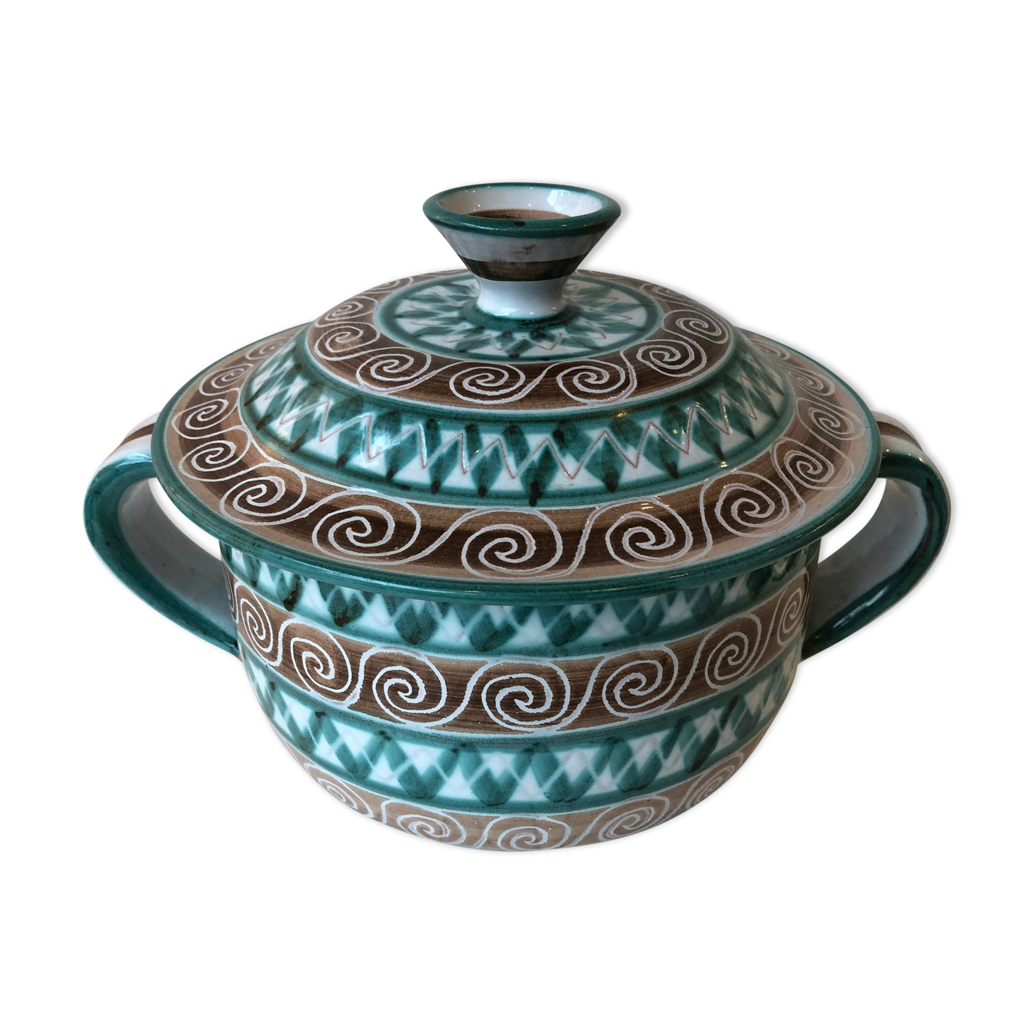 Ceramic pot by Robert Picault in Vallauris 1950