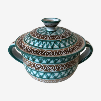 Ceramic pot by Robert Picault in Vallauris 1950