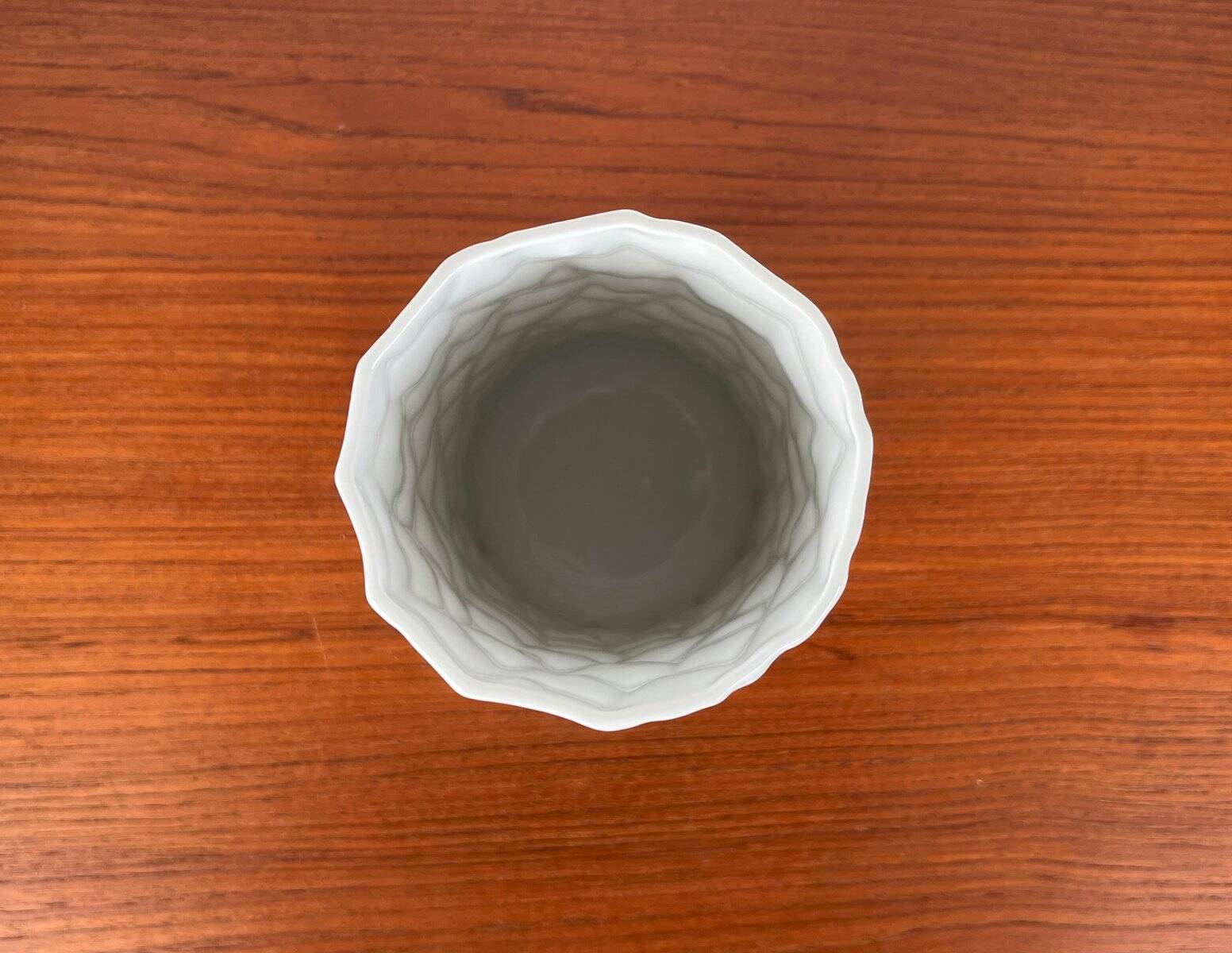 Vintage German minimalist porcelain vase by Thomas, 1970s.