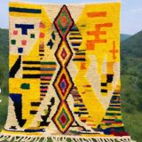 Moroccan Boujaad Rug – Handwoven Colourful Geometric Wool Carpet 150/250cm