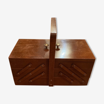 Sewing box or Old wooden worker