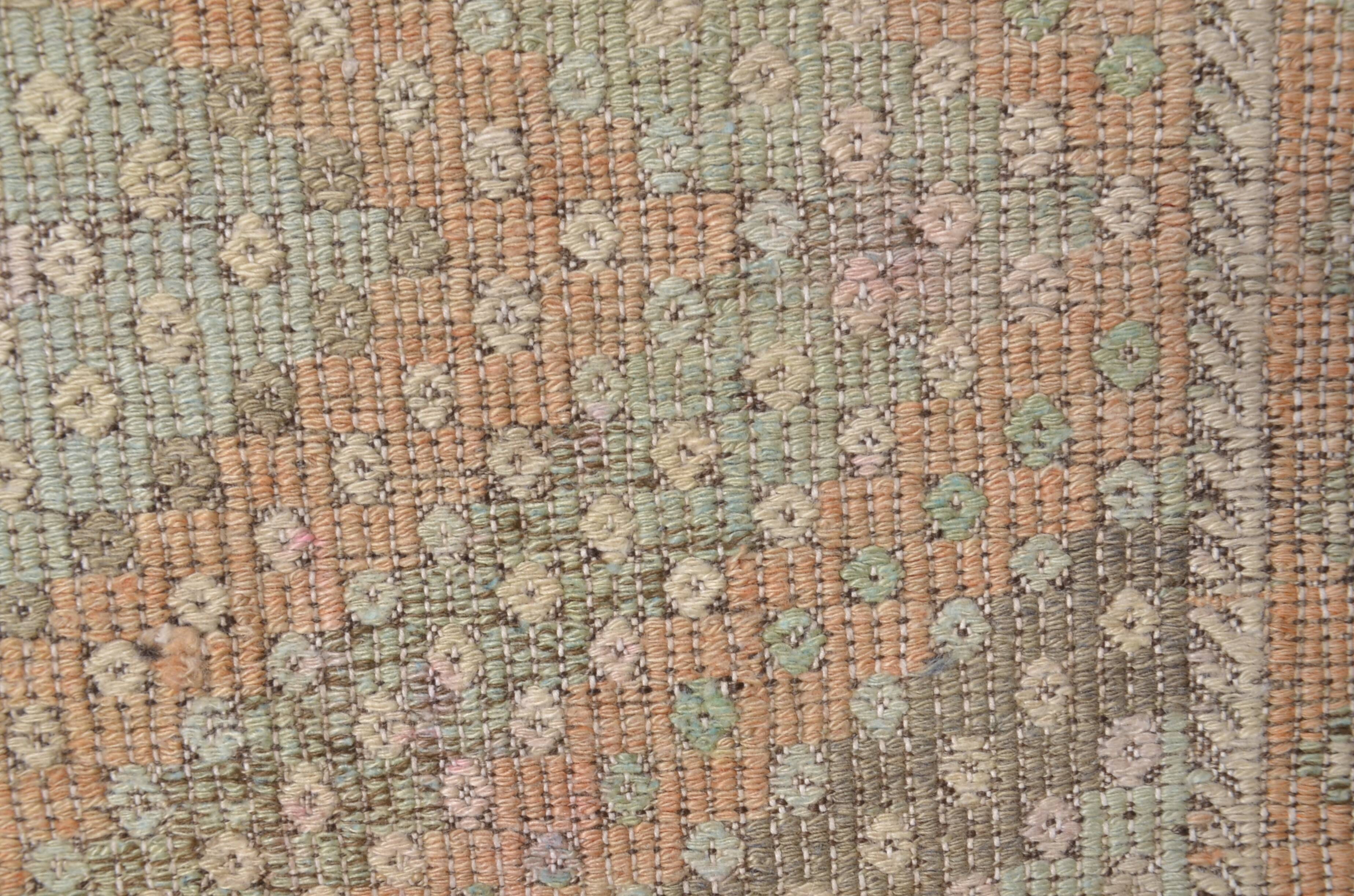 Oushak Vintage Turkish  wool Kilim Rug sku1886