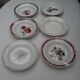 Assortment of 12 dominant plates red and green
