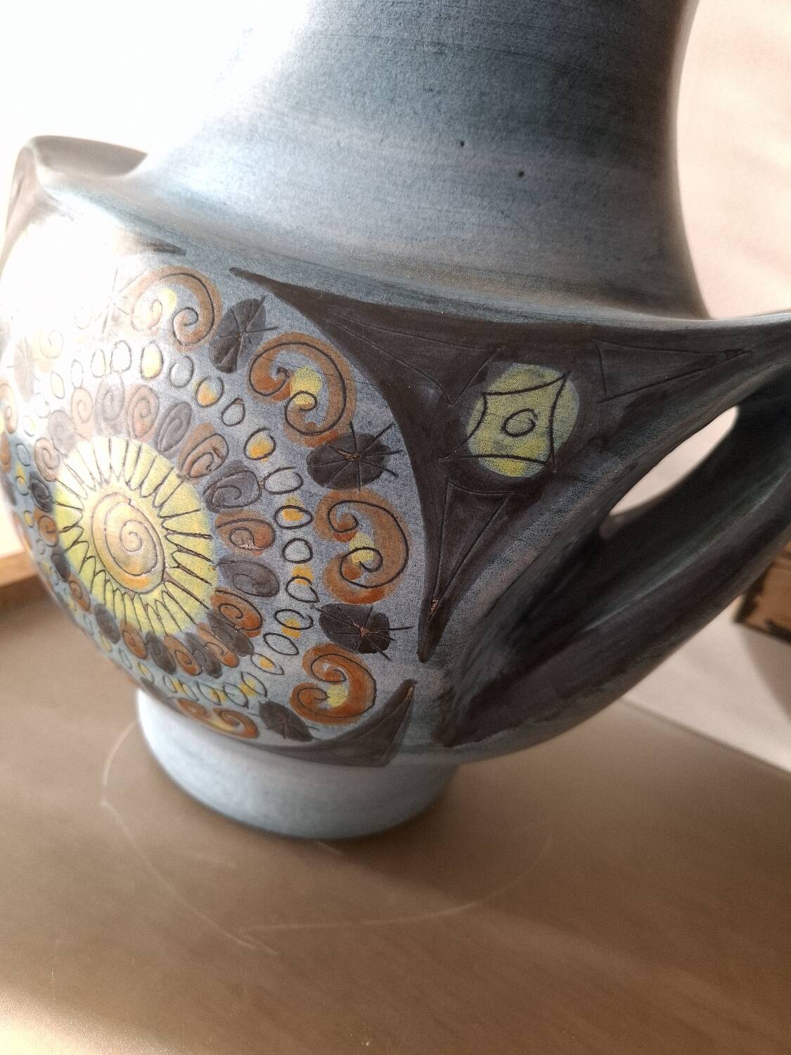 Ceramic vase by Jean de Lespinasse