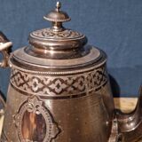 Silver metal coffee maker
