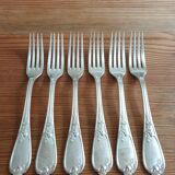 Antique silver-plated forks