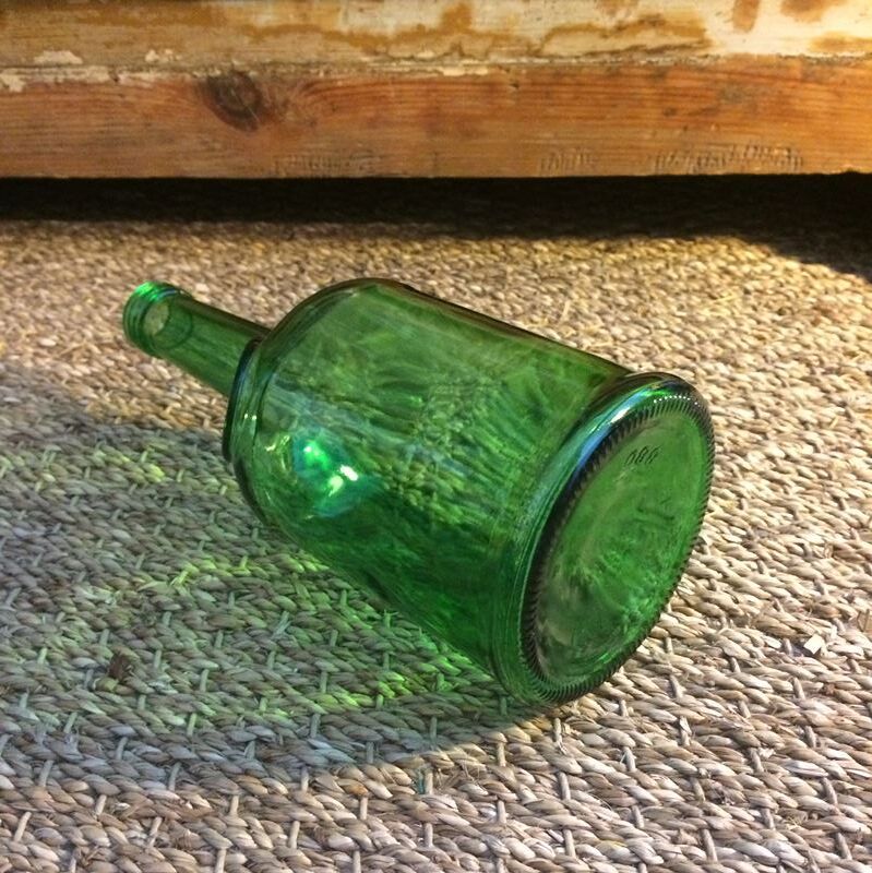 Bouteille en verre verte