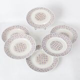 Lot of 6 plates K & G Luneville, model Thann France 1920/1930