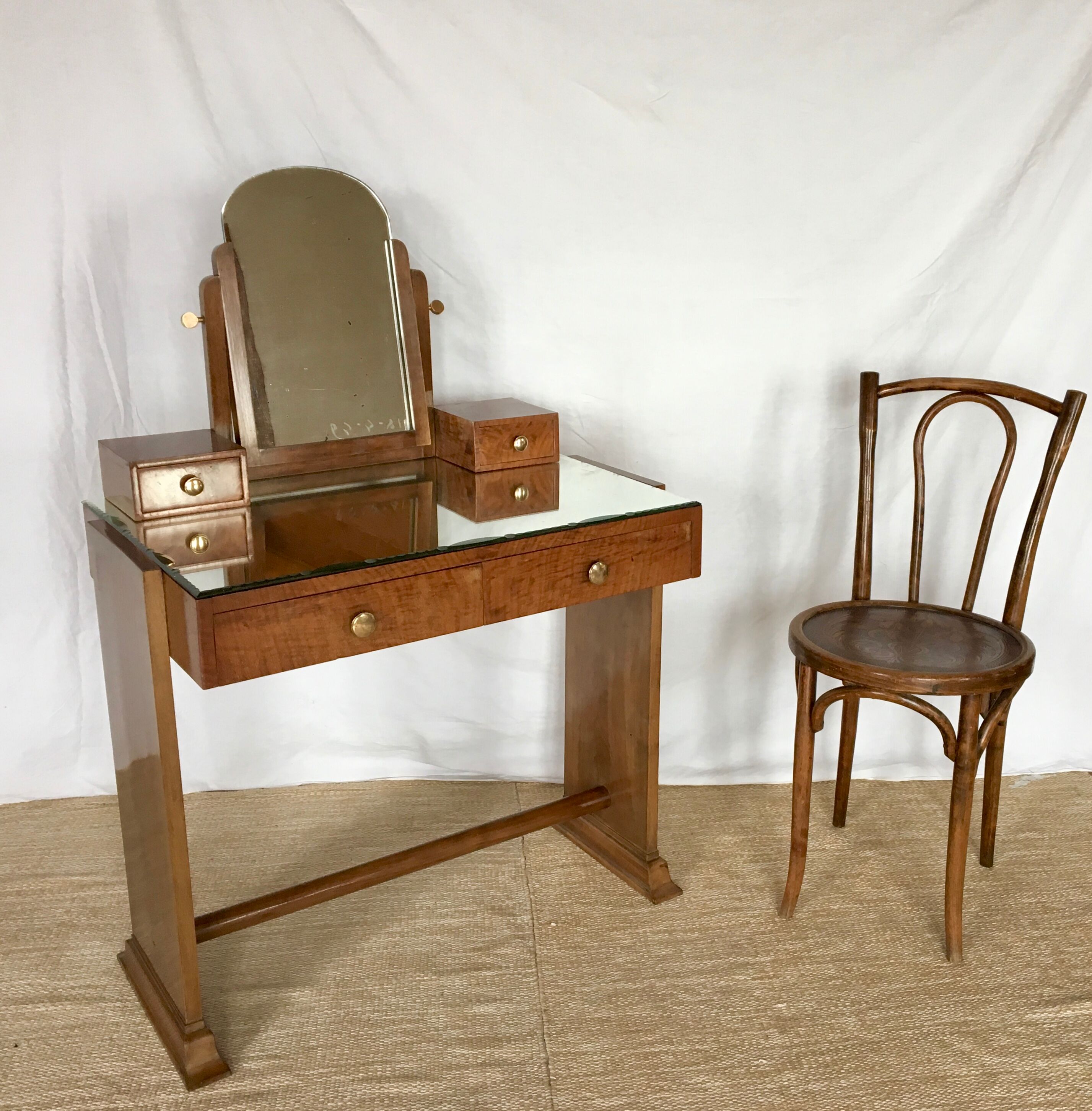 Art deco dressing table mirror