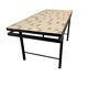 Table d'appoint vintage en mosaïque de céramique / table basse