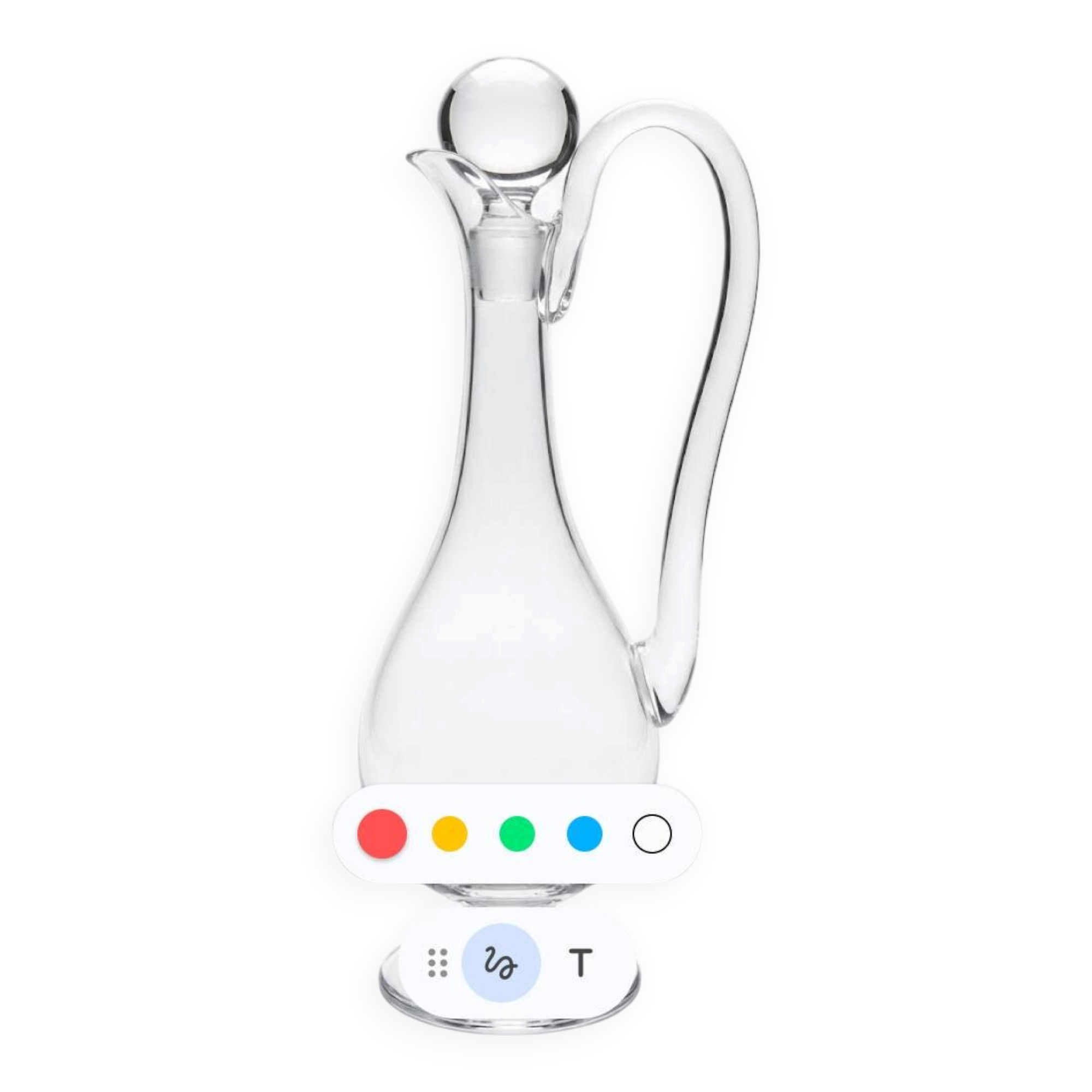 Smooth crystal carafe ROYALES DE CHAMPAGNE