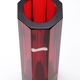 Murano block vase by Flavio Poli model 8-sided red green blue yellow
