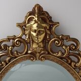20th Century Baroque Louis XV-Style Metal Mirror, France