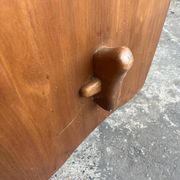 Vintage sculptural coffee table in wood