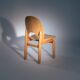 Glostrup Danish pine tulip dining chairs, Niels Koefoed, Denmark 1970s