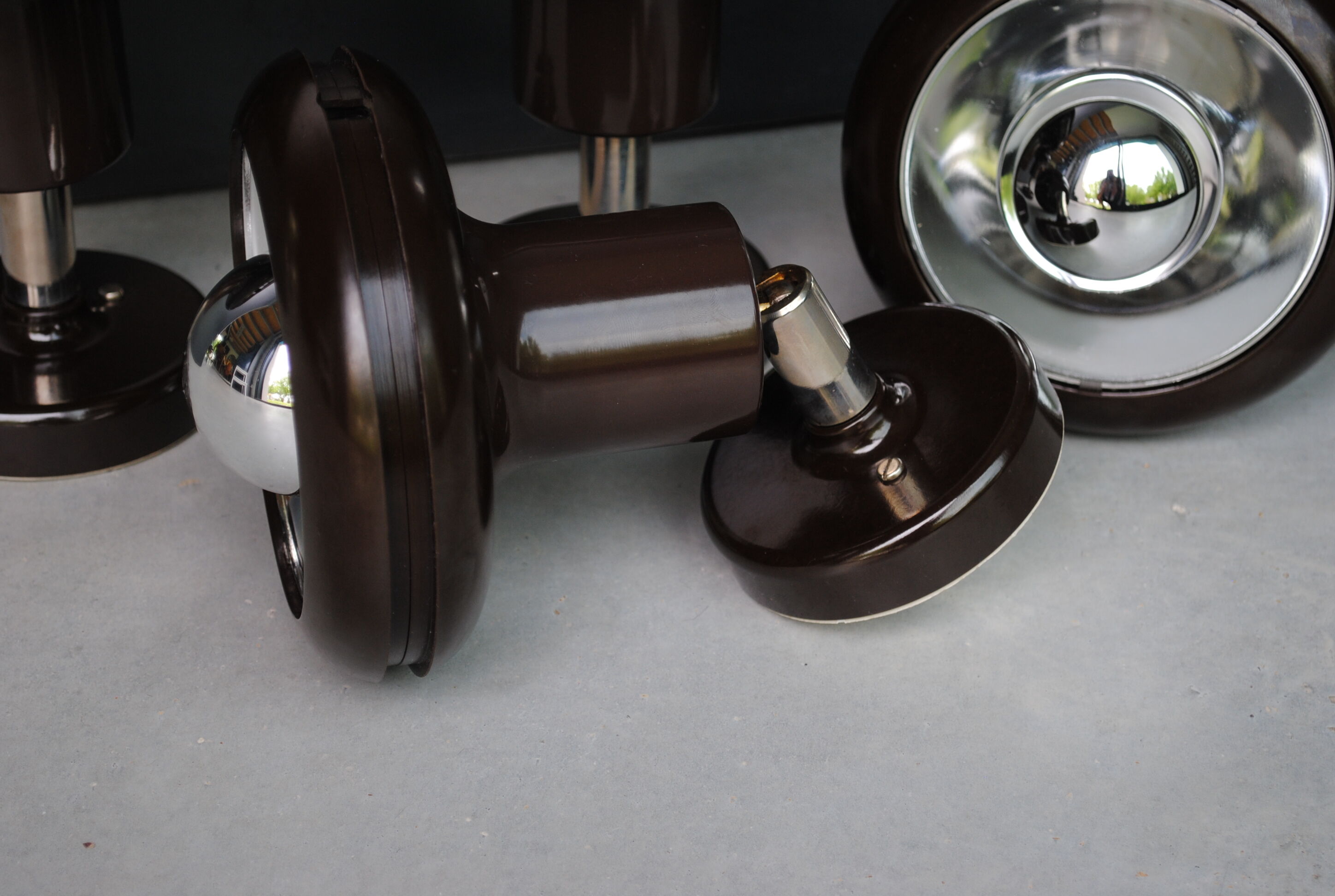 Set of 4 wall lamps Raak year 70