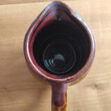 Glazed ceramic pitcher