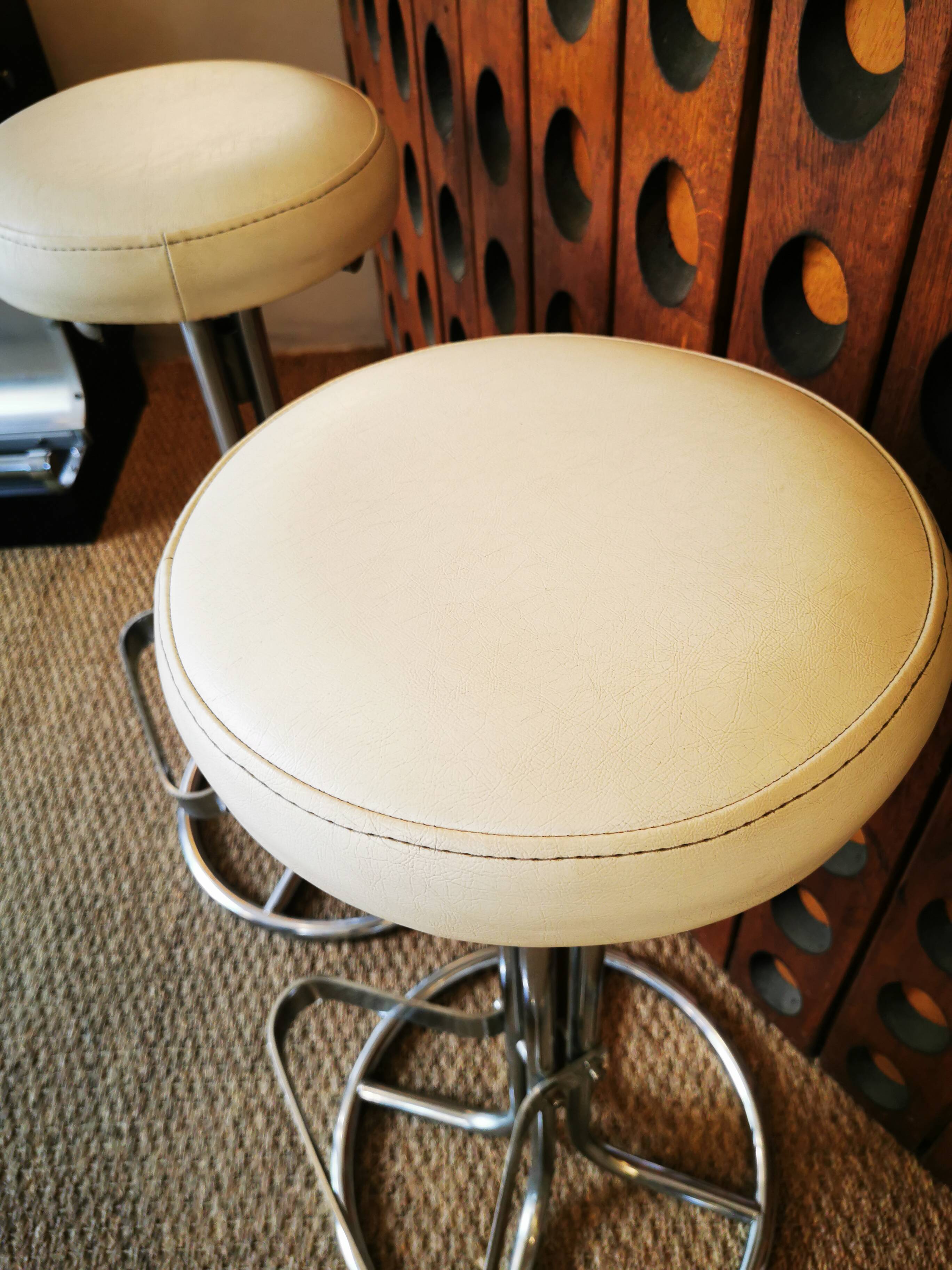 Pair of vintage 70s stools