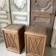 Pair of Art Deco bedside tables in oak