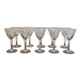 10 verres à pied