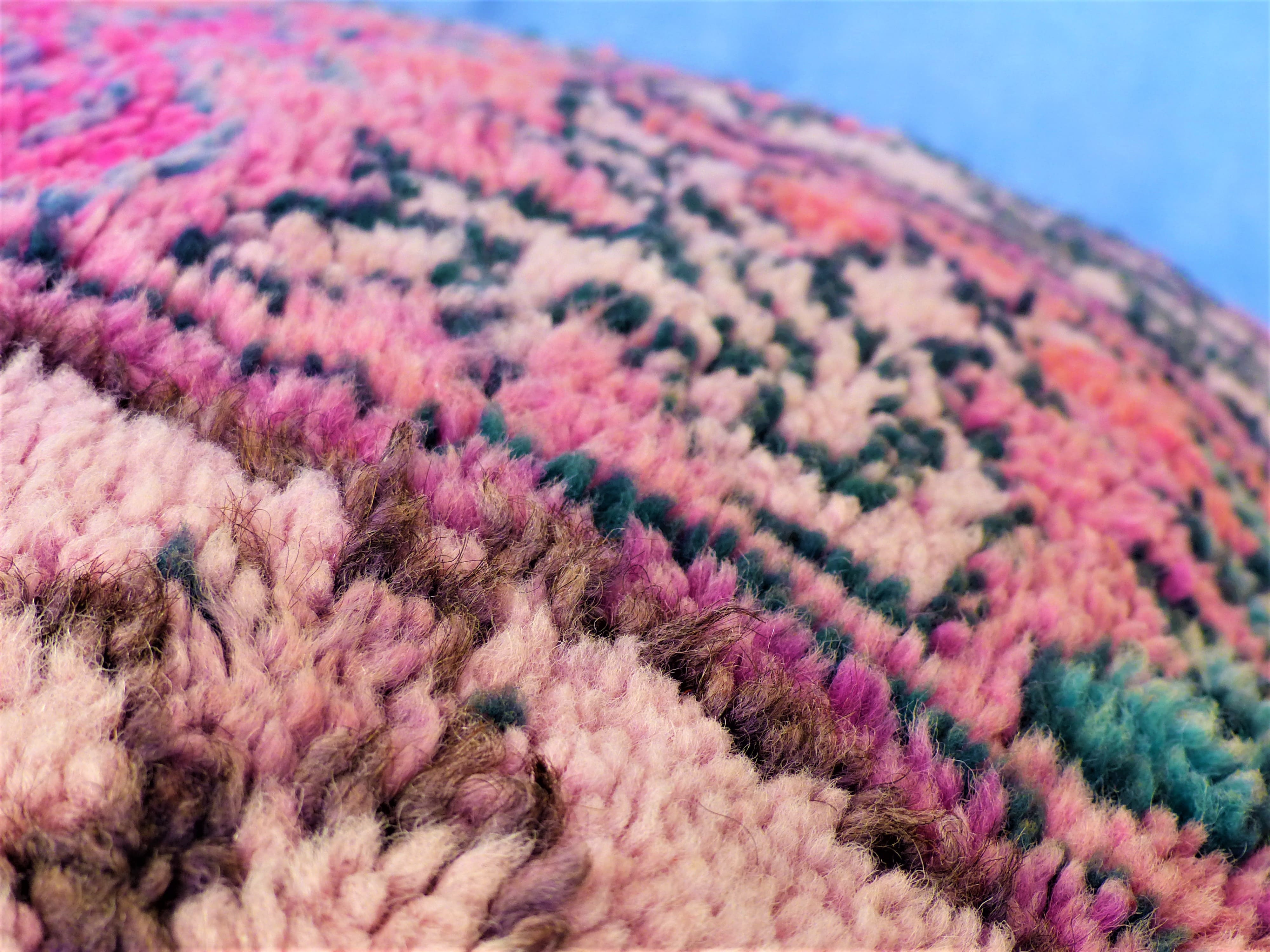 Coussin boujaad rose coussin berbère 60x45 cm
