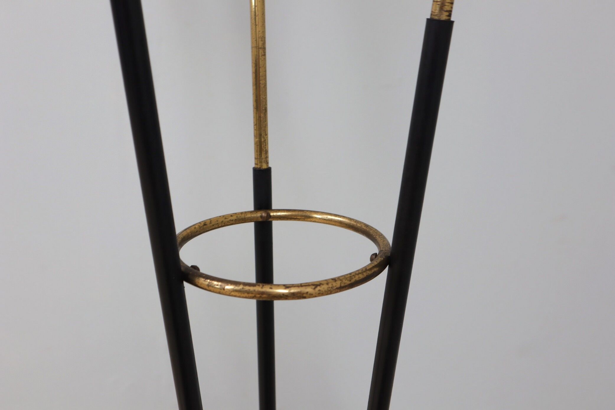 Mid century opaline glass floor lamp