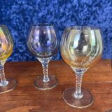 Murano: Vintage wine glasses series with twisted stem